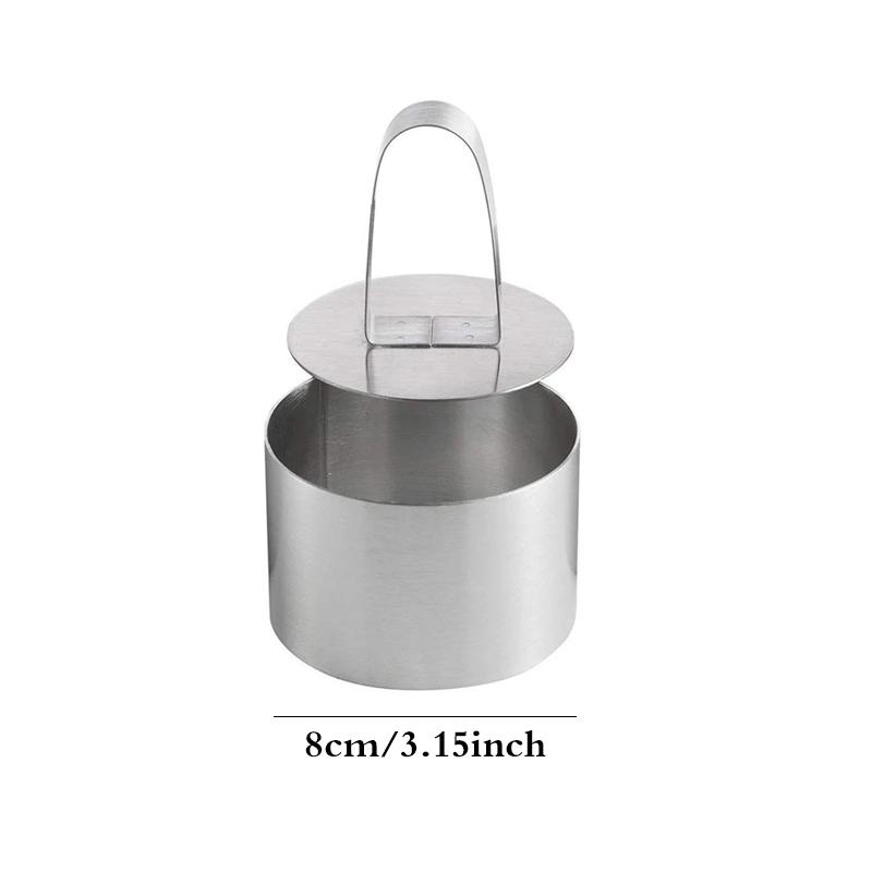 Форма для мусса из нержавеющей стали, инструменты для выпечки, кухонная утварь, формы для торта, инструменты для украшения кексов, салатов, десертов, тортов