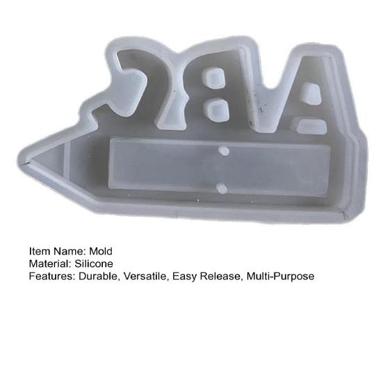 Yousheng Пасхальные силиконовые формы Формы для букв ABC Пасхальная форма для денежного подарка Форма для литья из гипса Алфавитная форма для кубиков льда