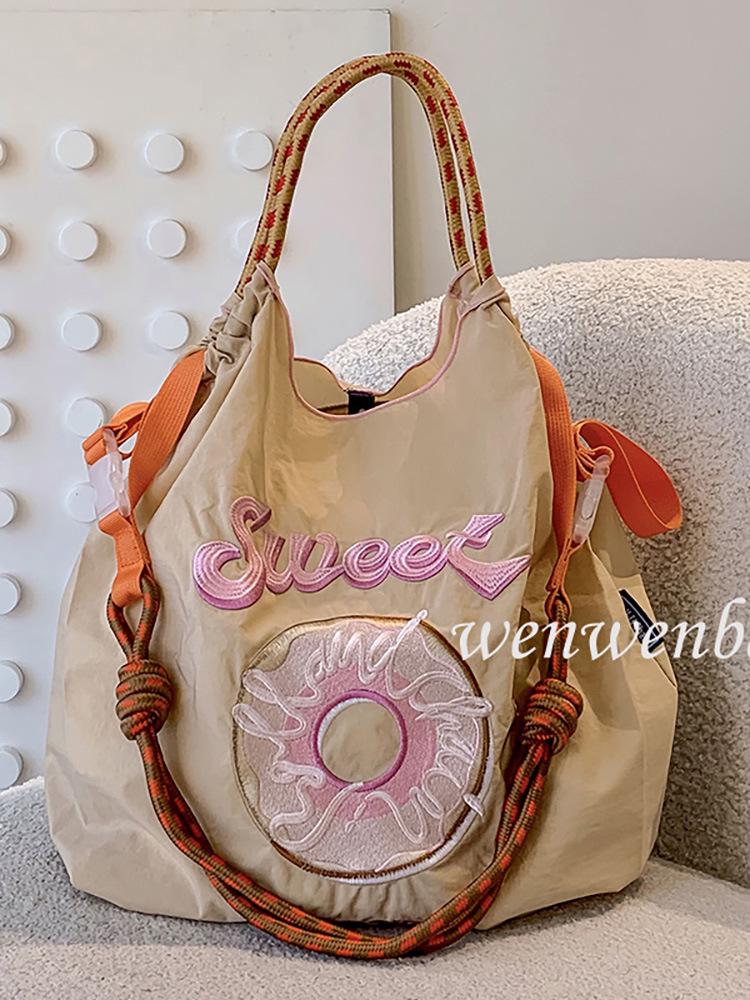 Japan Donut Embroidery Ballchain Crossbody Bag - Gao Yuanyuan Style