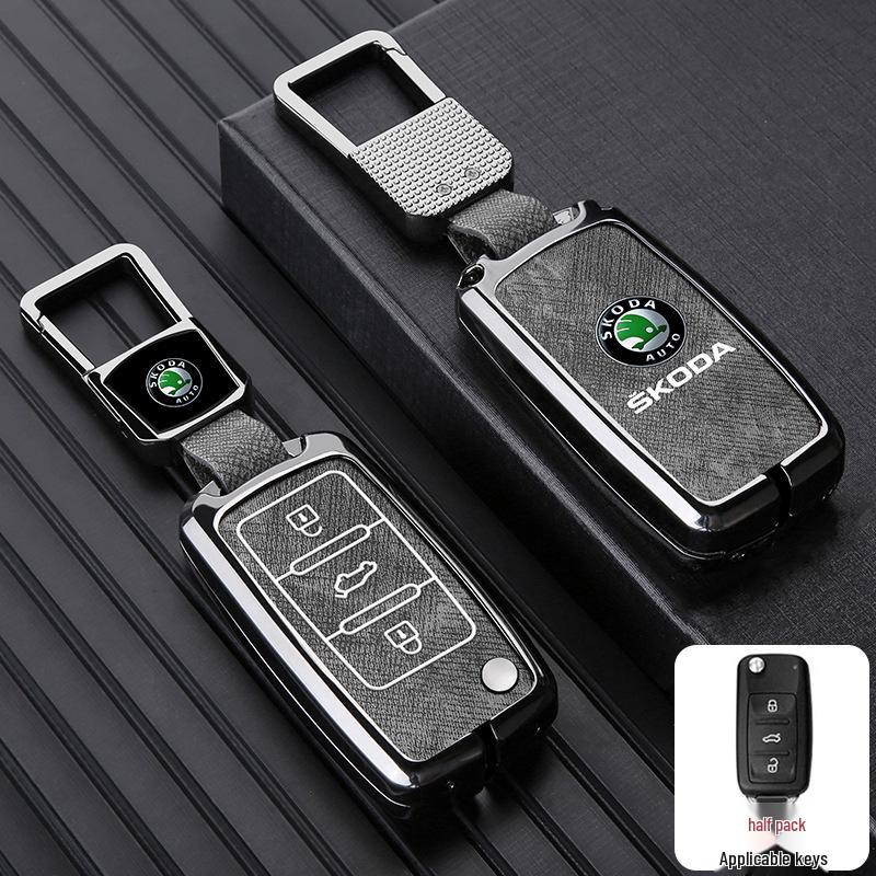 Чехол для ключа Skoda для моделей Octavia, Superb, Kamiq, Scala, Karoq, Yeti