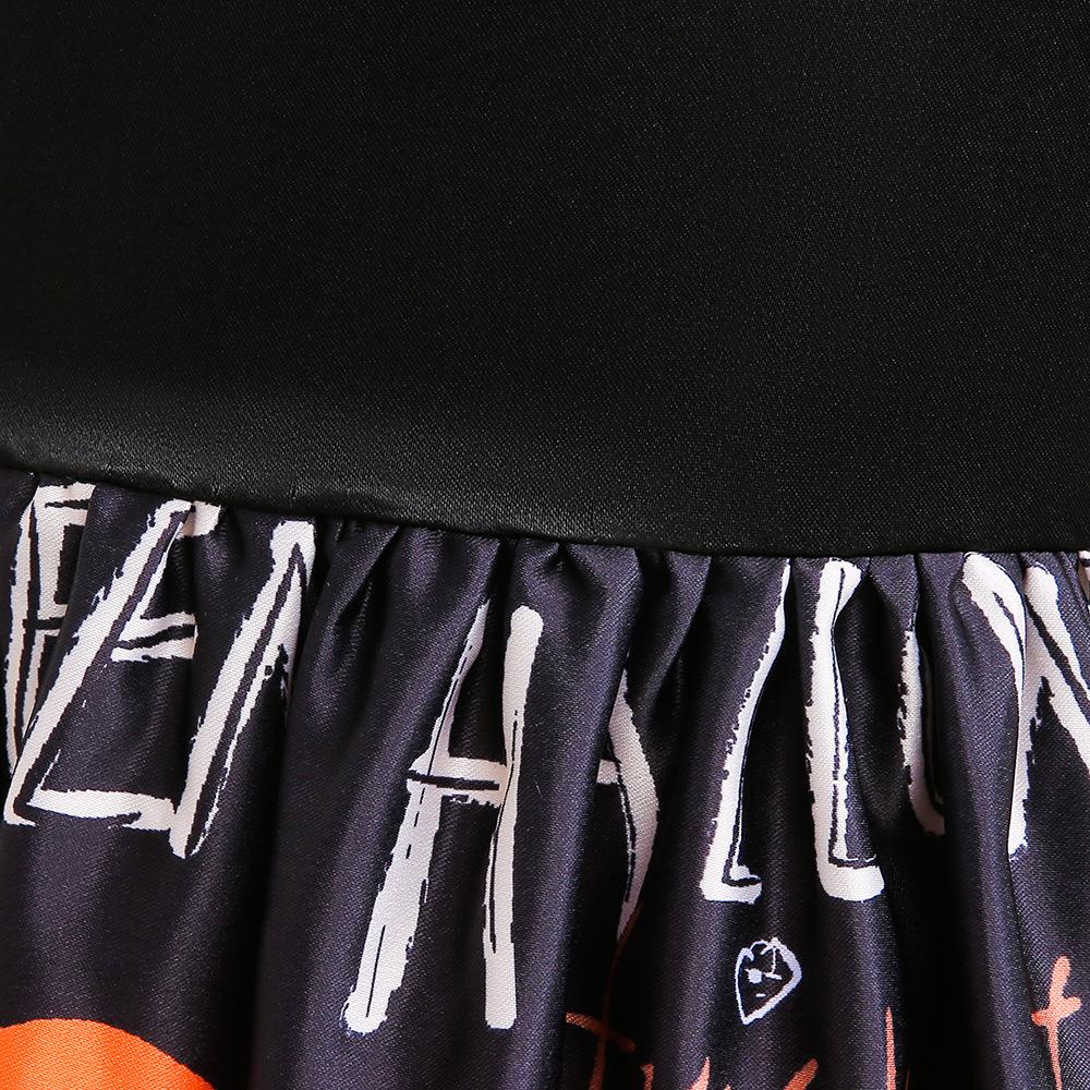 Новый нарядный волшебный костюм ведьмы на Хэллоуин для детей, готическое черное платье для девочки, карнавальное платье принцессы на Хэллоуин для девочек