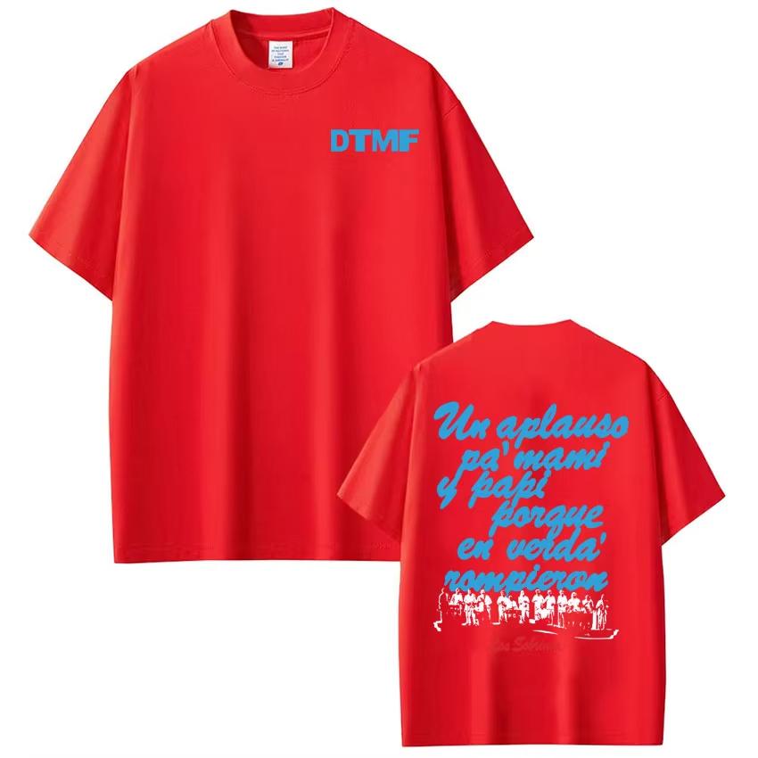 Singer Bad Bunny DTMF Album Tour 2026 Graphic Tshirt Unisex Fashion Casual Tshirts Cotton Aesthetic Trendy Harajuku Tshirts