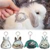 Rabbit Hair Storage Box Pendant Keychain Pet Hair Keepsake Box Pet Memorial Collection Box Bag Pendant Diy Decoration Gift