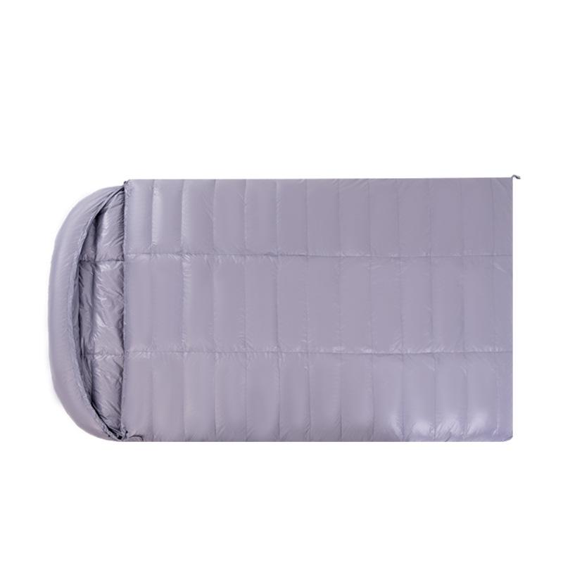 50% Duck Down Ultra-Light Double Sleeping Bag for All Seasons - Perfect for Outdoor Couples