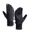 Men's and Women's Outdoor Hiking Skiing Anti-Slip Touchscreen Windproof Waterproof Fleece-Lined Warm Gloves