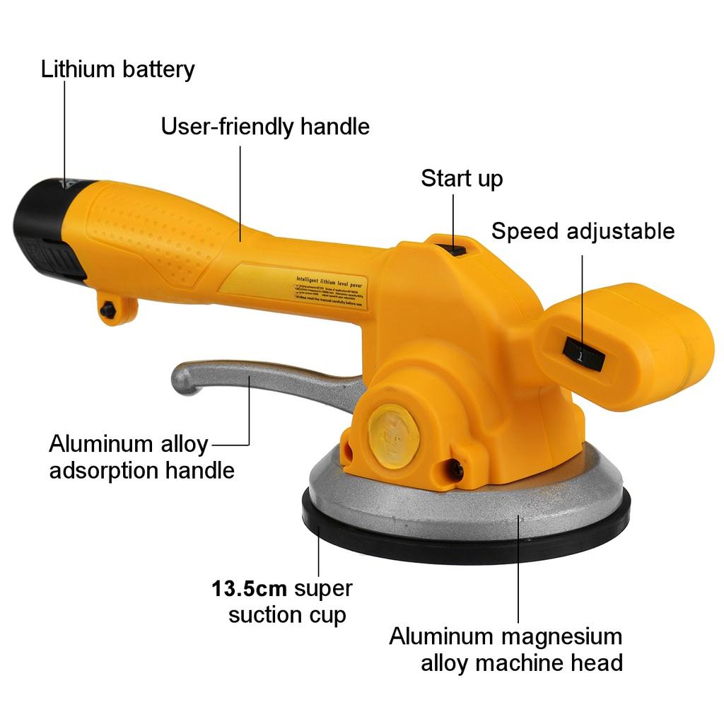 Беспроводная электрическая плиткорезная машина 1000 Вт, вибраторы для плитки, вибратор для напольной плитки, инструмент для укладки плитки, автоматическое выравнивание