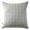 Woven-dyed Pillowcase Large Checks Deco "Gaïa Match" 60 X 60 Cm & 50 X 70 Cm "Cotton Gauze" - Gaïa Match Cloud - 60 X 60 C