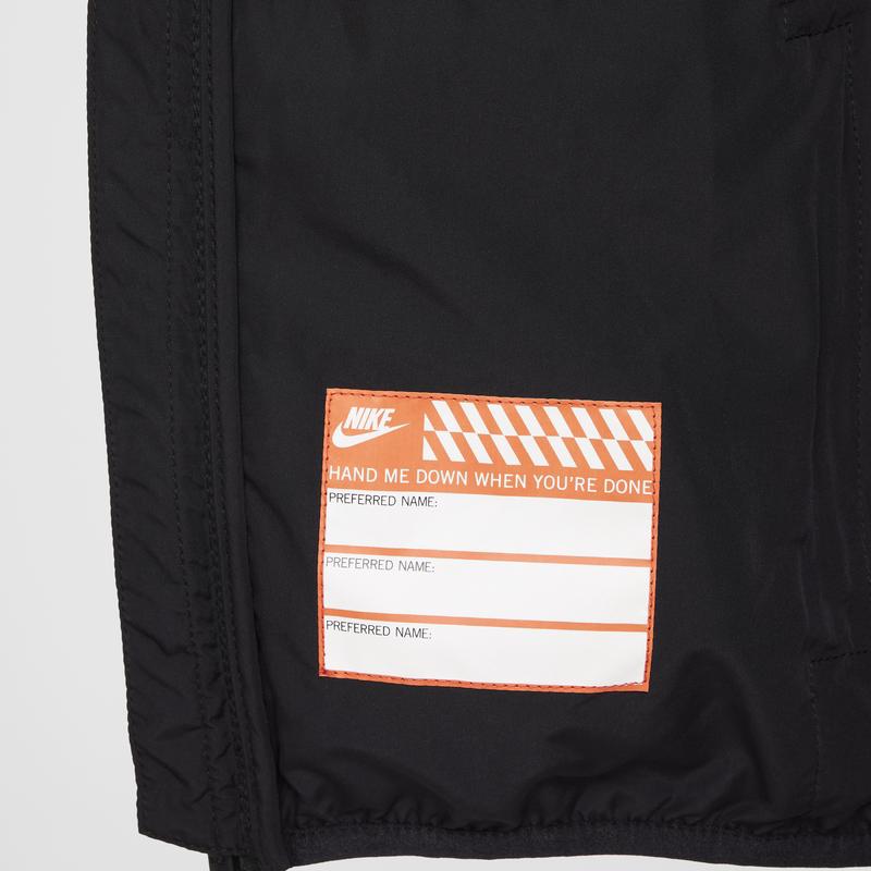 Nike Hooded Zipper Versatile Down Jacket Kids Jackets Black HQ7960-010