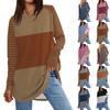 Womens Oversized Sweatshirt Graphic Sweater Long Sleeve Drop Shoulder Round Shirt Tops Vintage Clothes