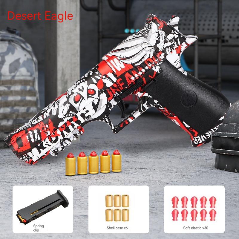 M1911 Toy Gun Pistol Soft Bullet Shell Ejected Blaster Manual Airsoft Air Gun Launcher For Children Adults Shooting Games