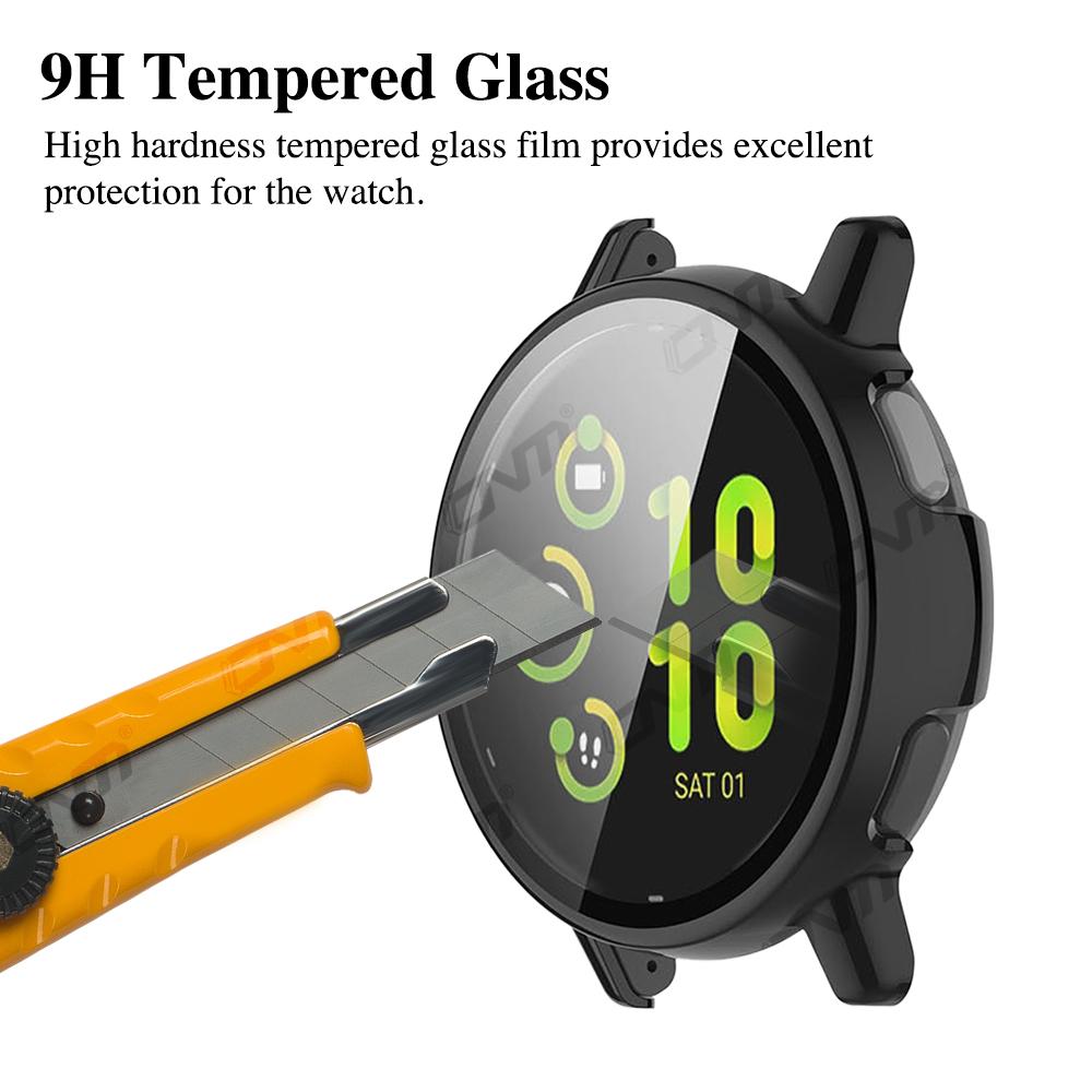 Премиальный чехол для ПК+закаленное стекло для Garmin Vivoactive 5 Защитная пленка для экрана от царапин и защитный бампер Аксессуары