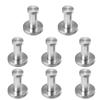 East Leaf Stainless Steel Wall Hooks, Simple Screw Mount, for Clothes, Bags, and Hats (Set of 8)