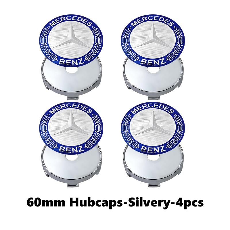 For Benz 4PCS Car Wheel Center Hub Cap Sticker Accessories AMG CLA CLS C180 C200 W204 W205 Exclusive A C E R V Class XYZAB1