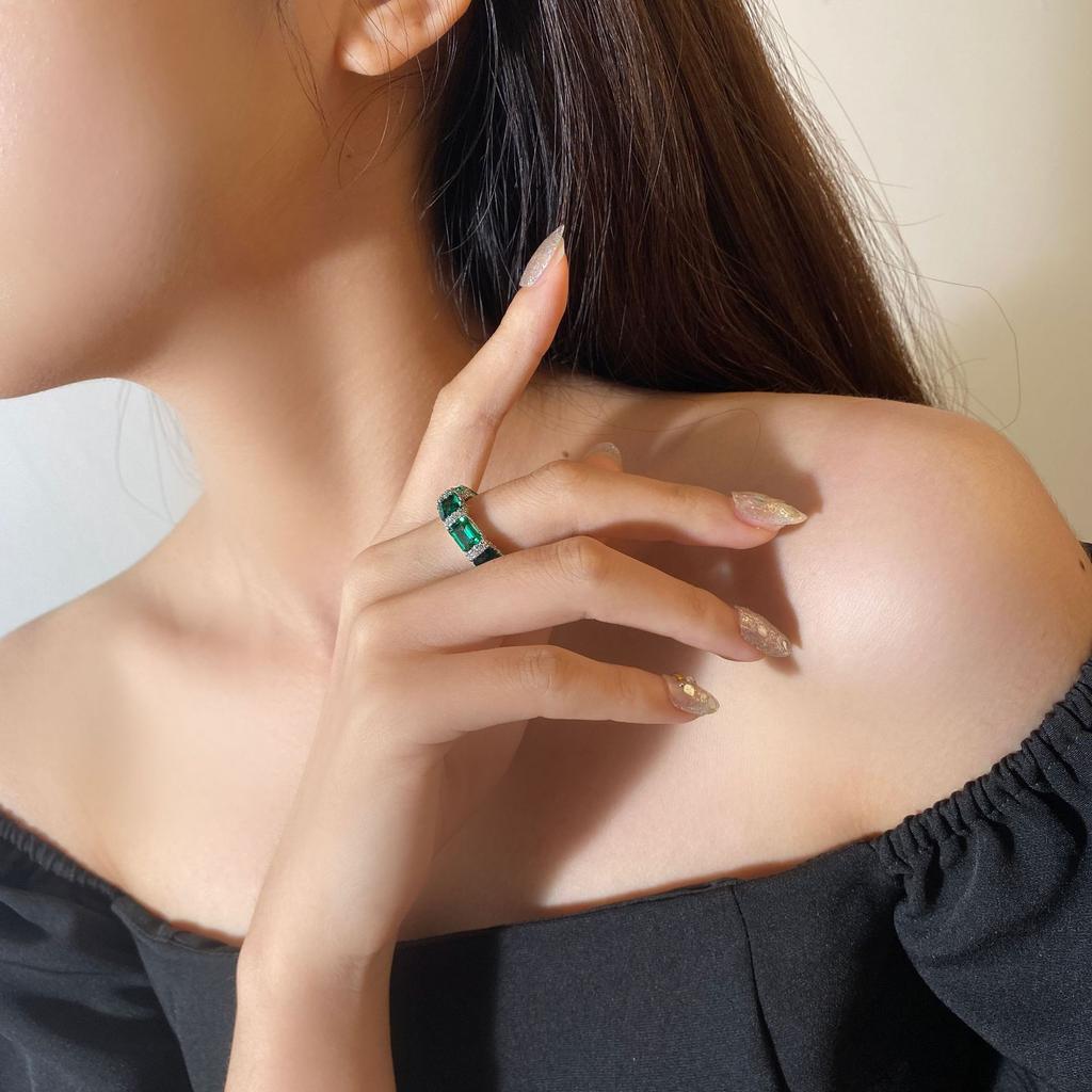 Gica Gema Кольцо из стерлингового серебра 925 пробы, светлое, роскошное, High Sense, 5*7 мм, с цирконами для женщин, свадебное, помолвочное, вечерние, ювелирные украшения