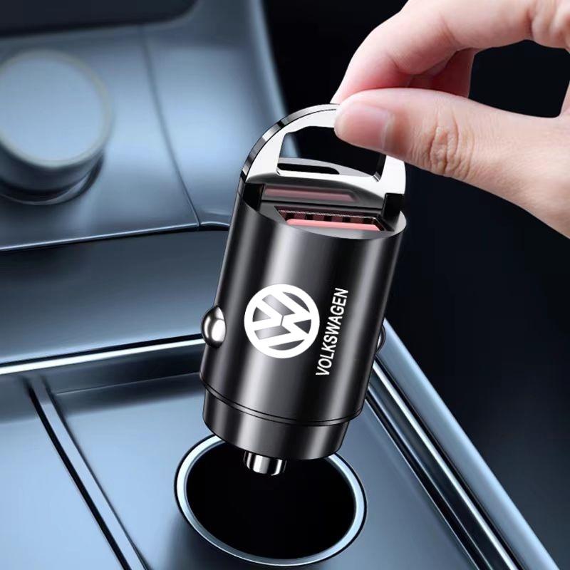 Valve Stems Caps Car Charger USB Type-C Fast Charging Power Adapter For VW Volkswagen Golf Polo Passat Touran Accessories zd8