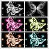 5D Diamond Embroidery Colour Butterfly Cross Stitch DIY Diamond Painting Diamond Mosaic Scenery