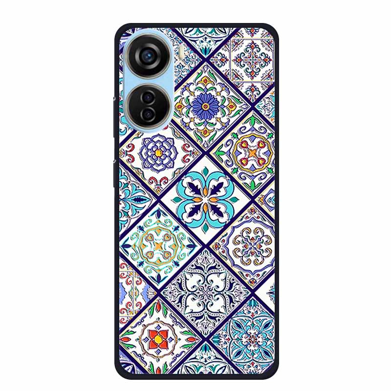 3D Тисненый чехол для ZTE Blade A35 A55 A54 A34 A33S V50 Design 5G V50 Vita Axon 40 lite Чехол для телефона Мягкий силикон ТПУ Задняя крышка