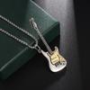 Fashion Electric Guitar Necklace Women Hip Hop Singer Rap Pendant Men Punk Street Rock Party Jewelry Accessories