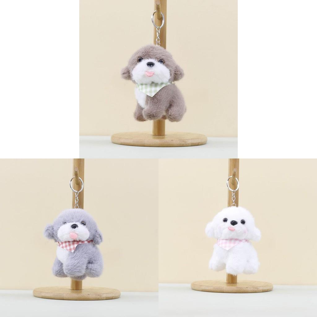 Bib Puppy Bear Doll Cartoon Plush Stuffed Toy Bag Hanging Decorations Toys