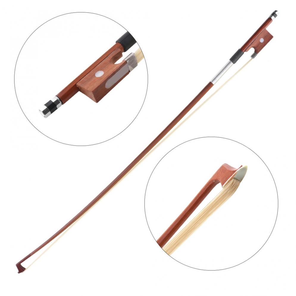 1/4 Red Sandalwood Violin Bow Lever High Elastic Horsetail Violin Bow Violin Accessories