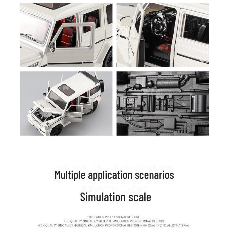 Большой 1:24 Модель легкосплавного автомобиля Mercedes-Benz G65 со звуком и светом, инерционный двигатель для мальчиков - горячая распродажа в провинции Тайвань.
