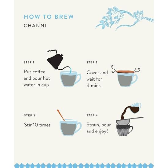 Кофе и стакан-поилка Blue Tokai Coffee Roasters | Бесплатная кофеварка Channi | Средняя обжарка | Помол Channi 250 г | Стакан-поилка Coromandel 500 мл