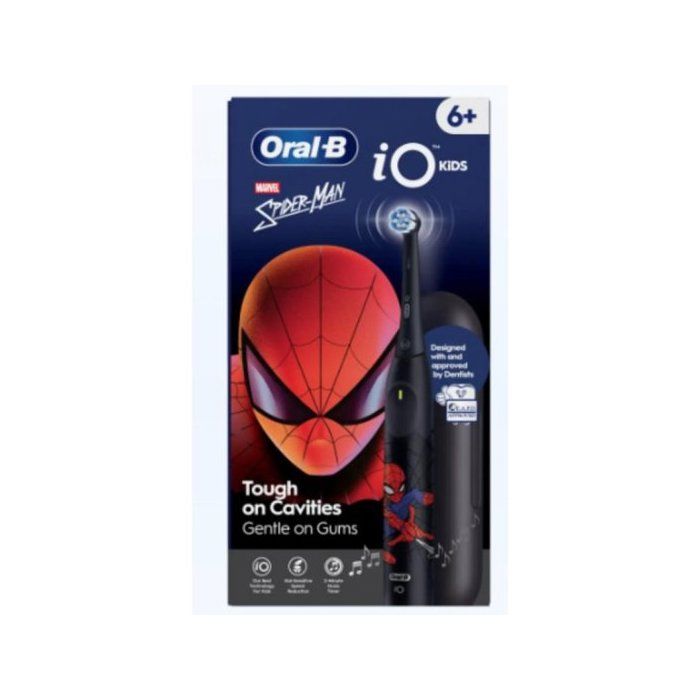 Cepillo Eléctrico Oral-B iO2 Kids Spiderman Rojo y Azul 3 modos funda y cabezal