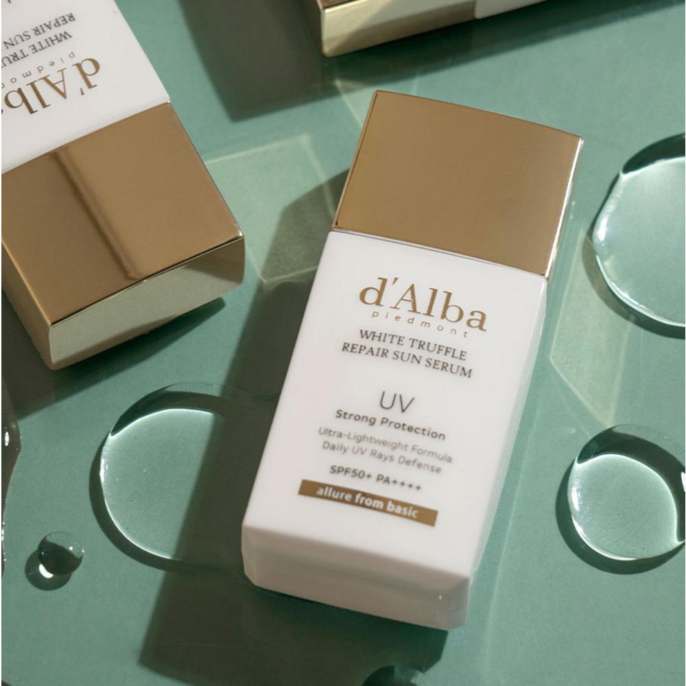 d'Alba White Truffle Repair Sun Serum SPF50+ PA++++ 35 мл x 2 шт + Serum Cleanser 15 мл набор