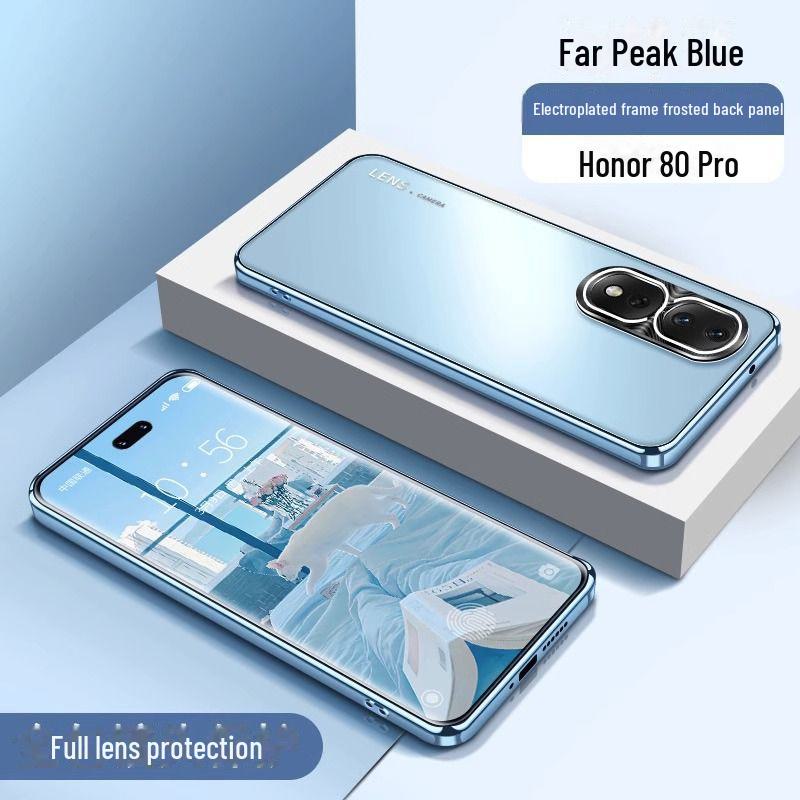 Защитный чехол для мобильного телефона Honor 80 Pro, гальванический матовый чехол Honor 200/90/70/100 Pro, все включено.