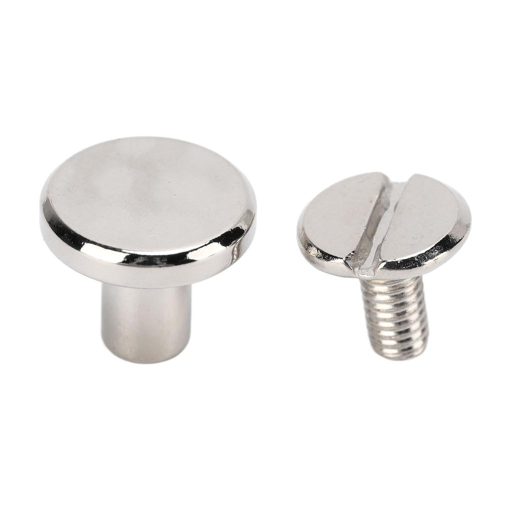 200 комплектов винтов Chicago 9,5x8 мм DIY равномерное покрытие латунные кожаные винты заклепки с круглой головкой медные