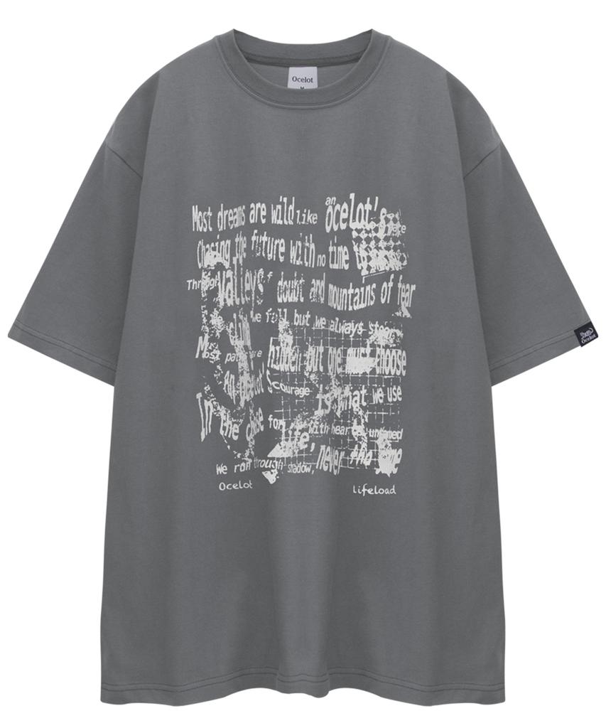 Футболка с коротким рукавом Osillos C22 Life Lettering