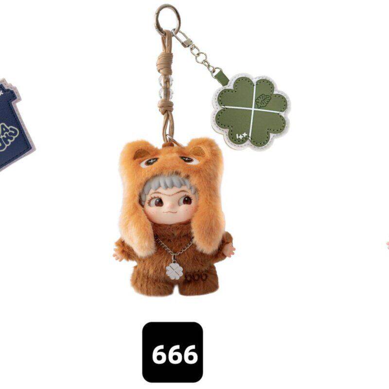Genuine In Stock Wakuku 3.0 On A Roll Series  Dolls Cute Fluffy Collectable Figure Bag Charm Keychain Toys Holiday Gift