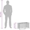 8 Piece Pet Cage with Door Black 35x35 cm Steel