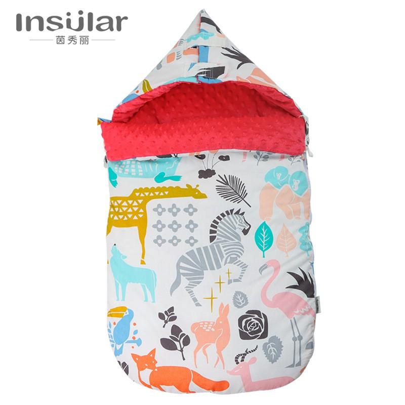 Cotton Baby Sleep Sack With Fleece Lining Warm Anti-startle Swaddle Newborns 0-12 Months Fall Winter Use
