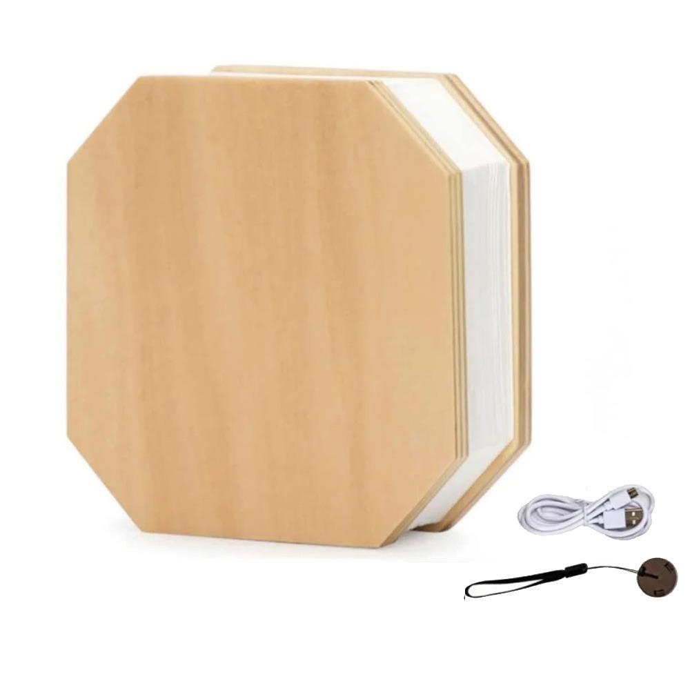 С отсоединяемой ручной полосой, деревянный перекидной ночник, 2 цвета, светодиодная настольная лампа, прикроватная