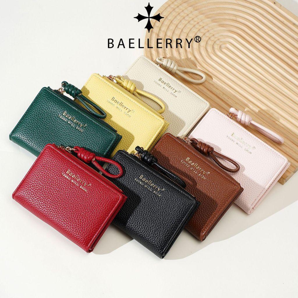 Женский кошелек Baellerry с текстурой PU личи и множеством отделений для карт для повседневного использования