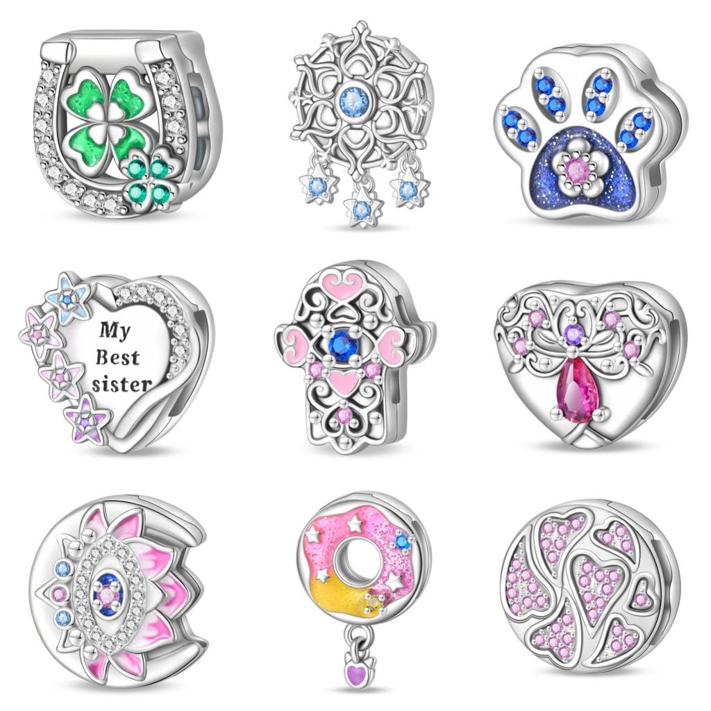 Браслет с бижутерией Lucky Clover Tree of Life с белым медным покрытием