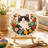 DIY Embroidery Kit Colorful Needlework Craft Animal Embroidery Flower Sewing Kits  Beginners