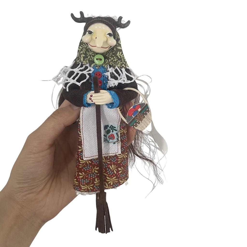 Кукла-ведьма ручной работы, спутница удачи на вашей кухне, подвесная кукла-ведьма