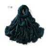 High-Quality Cotton Linen Gauze Scarf: Breathable, Encrypted Sunscreen, Four-Circle Fringe Shawl, Women's Malay Head Scarf