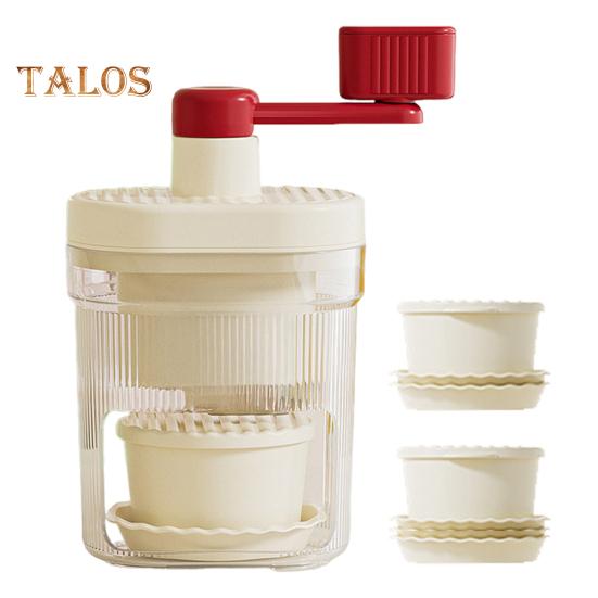 Ручная льдогенераторная установка с лезвиями из нержавеющей стали. Ледогенератор без содержания бисфенола А для домашних киосков. Портативная машина для приготовления льда в форме конуса, защищенная от брызг и пригодная для мытья в посудомоечной машине.