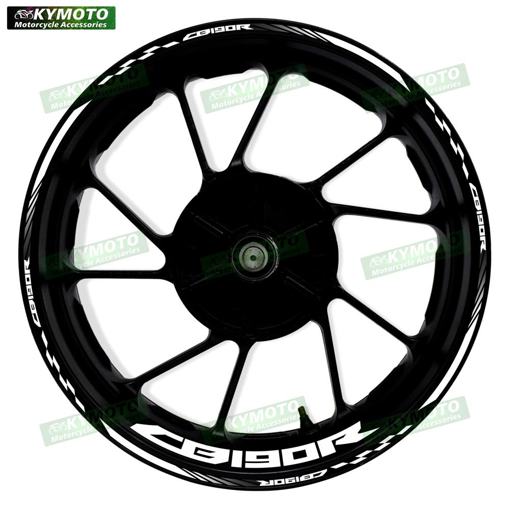 Для мотоцикла Honda CB190R CB 190R аксессуары 17-дюймовые наклейки на переднее и заднее колеса декоративная светоотражающая наклейка на обтекатель