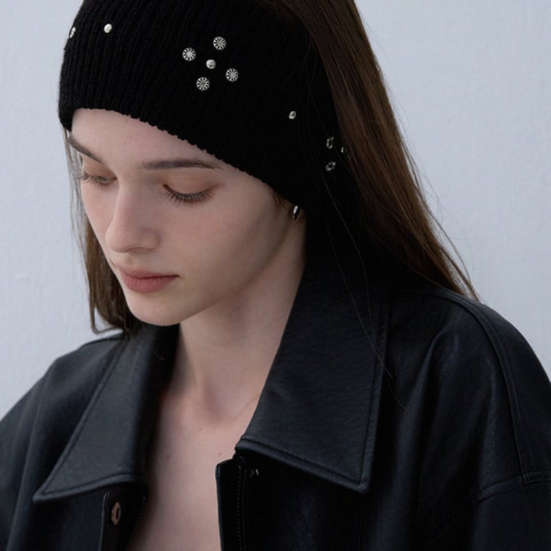 Marchen Stud вязаная повязка для волос_3 цвета