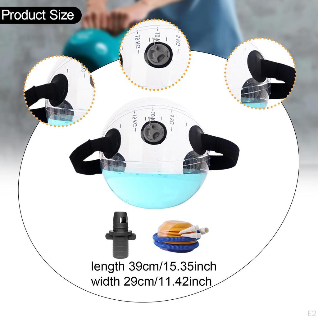 Водяные гантели Силовые тренировки Кор и Баланс с ручкой Вес Сумка Фитнес-оборудование