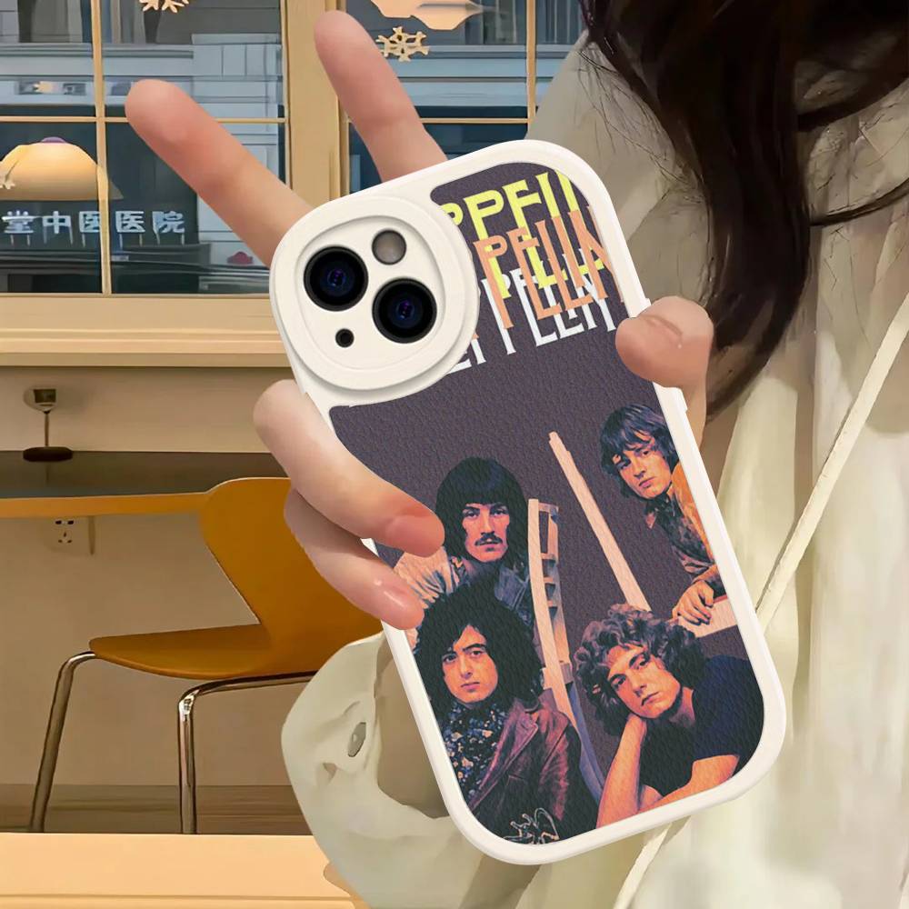 Чехол для телефона Rock Band L-Led Zeppelin для iPhone 16 15 14 16E 13 12 11 Pro Max Plus, кожаный