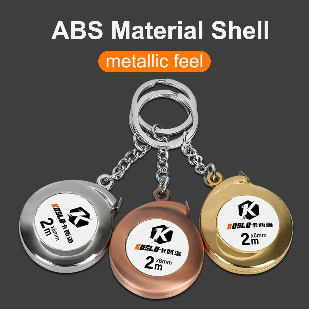 Gauging Tool Measure Keychain Delicate Measuring Tools Retractable Ruler Keychain Tape Measure 2m