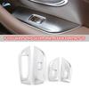 For Mercedes Benz E Class W213 2016 2017 2018     ABS Carbon Fiber Texture Window Switch Button Frame Cover Trim