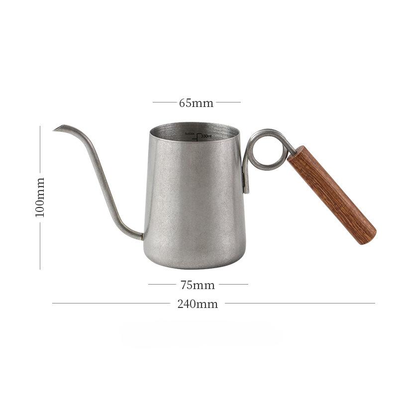 Swan Neck Kettle Coffee Cafe Accessories Coffeeware Teaware Stainless Steel Jug Barista Tools Teapot Coffee Goose Beak Gooseneck