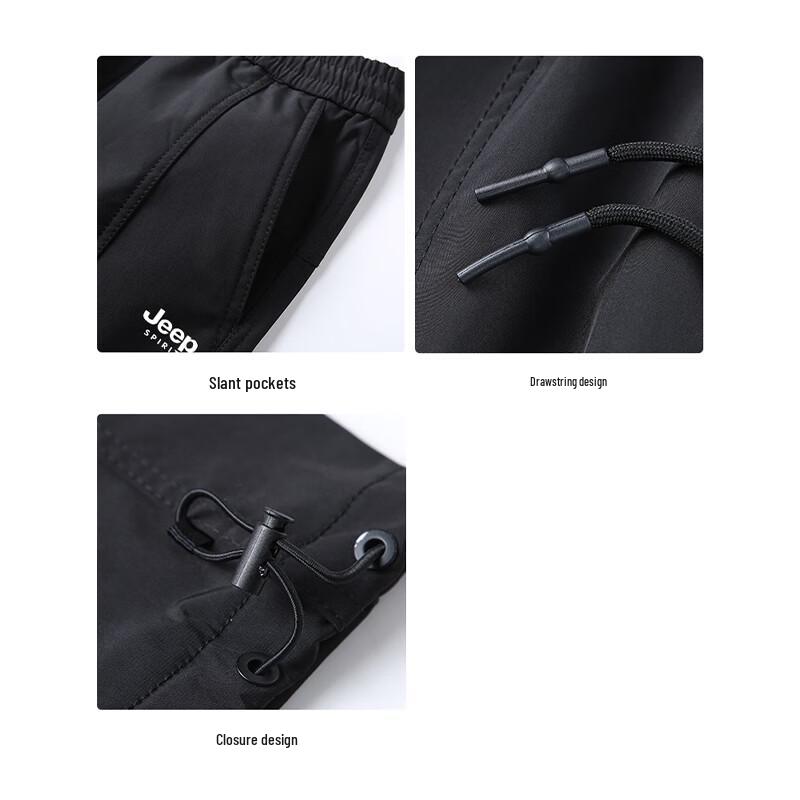 JEEP SPIRIT Men's Casual Outdoor Straight-Leg Pants