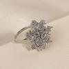 Модное регулируемое вращающееся кольцо в виде снежинки — стильное и индивидуальное для женщин.
